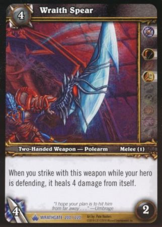 Wraith Spear 200 220 Rare WoW Wrathgate Wraith Spear 200 220 Rare WoW Wrathgate