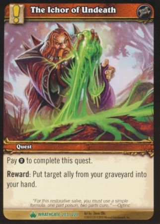 The Ichor of Undeath 203 220 Uncommon WoW Wrathgate The Ichor of Undeath 203 220 Uncommon WoW Wrathgate