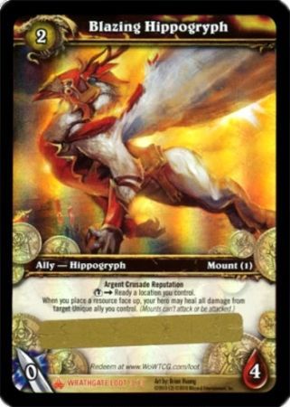 Blazing Hippogryph Loot Card Unscratched All Unscratched WoW Loot Cards Blazing Hippogryph Loot Card Unscratched All Unscratched WoW Loot Cards