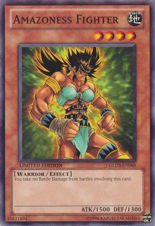 Amazoness Fighter GLD3 EN005 Common Gold Series 3 2010 GLD3 Amazoness Fighter GLD3 EN005 Common Gold Series 3 2010 GLD3