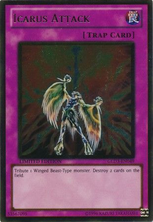 Icarus Attack GLD3 EN049 Gold Rare Gold Series 3 2010 GLD3 Icarus Attack GLD3 EN049 Gold Rare Gold Series 3 2010 GLD3