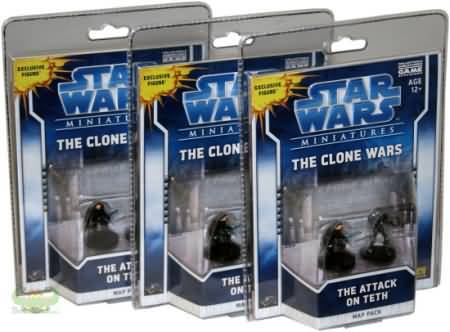 Clone Wars Map Pack 1 Case of 12 The Attack on Teth Star Wars Miniatures Sealed Product Clone Wars Map Pack 1 Case of 12 The Attack on Teth Star Wars Miniatures Sealed Product