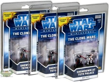 Clone Wars Map Pack 2 Case of 12 Showdown at Teth Palace Star Wars Miniatures Sealed Product Clone Wars Map Pack 2 Case of 12 Showdown at Teth Palace Star Wars Miniatures Sealed Product