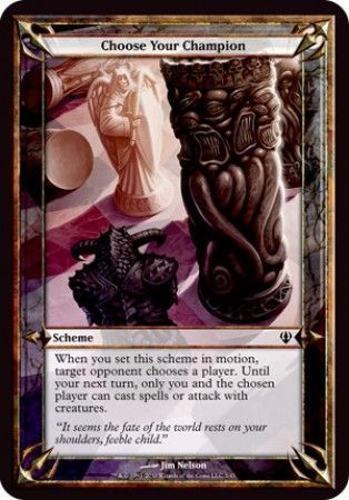 Choose Your Champion Oversize Card Choose Your Champion Oversize Card