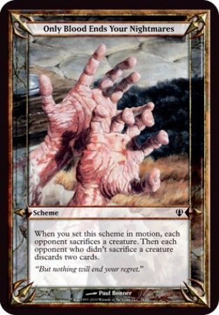 Only Blood Ends Your Nightmares Oversize Card Only Blood Ends Your Nightmares Oversize Card