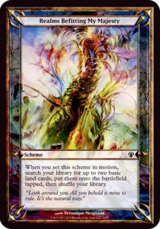 Realms Befitting My Majesty Oversize Card Realms Befitting My Majesty Oversize Card