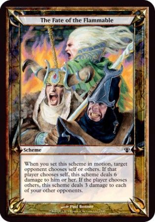 The Fate of the Flammable Oversize Card The Fate of the Flammable Oversize Card