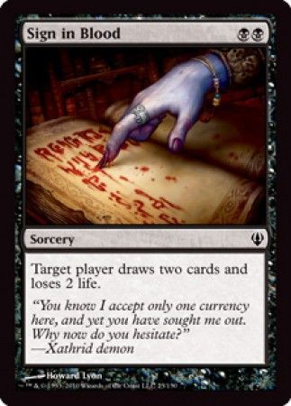 Sign in Blood Sign in Blood