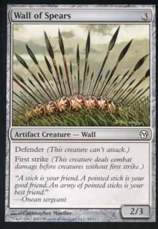 Wall of Spears Duels of the Planeswalkers Singles Wall of Spears Duels of the Planeswalkers Singles