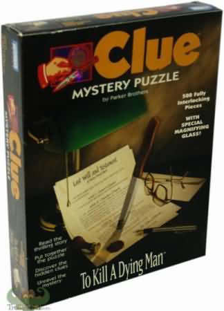 Clue Mystery Puzzle To Kill a Dying Man Parker Brothers Board Games A Z Clue Mystery Puzzle To Kill a Dying Man Parker Brothers Board Games A Z