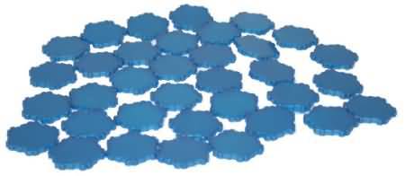 Sparkly Water Tile 1 Hex Heroscape Sparkly Water Tile 1 Hex Heroscape