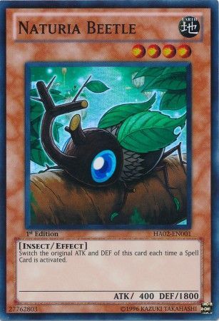 Naturia Beetle HA02 EN001 Super Rare 1st Edition Hidden Arsenal 2 HA02 1st Edition Singles Naturia Beetle HA02 EN001 Super Rare 1st Edition Hidden Arsenal 2 HA02 1st Edition Singles