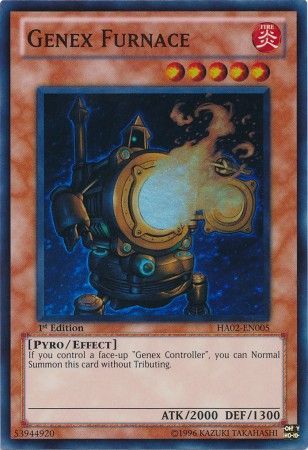 Genex Furnace HA02 EN005 Super Rare 1st Edition Hidden Arsenal 2 HA02 1st Edition Singles Genex Furnace HA02 EN005 Super Rare 1st Edition Hidden Arsenal 2 HA02 1st Edition Singles