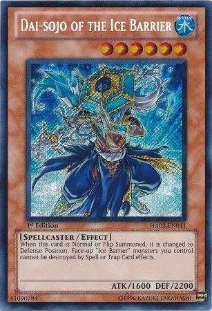 Dai Sojo of the Ice Barrier HA02 EN011 Secret Rare 1st Edition Dai Sojo of the Ice Barrier HA02 EN011 Secret Rare 1st Edition