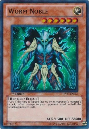 Worm Noble HA02 EN025 Super Rare 1st Edition Hidden Arsenal 2 HA02 1st Edition Singles Worm Noble HA02 EN025 Super Rare 1st Edition Hidden Arsenal 2 HA02 1st Edition Singles
