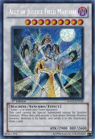 Ally of Justice Field Marshal HA02 EN030 Secret Rare 1st Edition Hidden Arsenal 2 HA02 1st Edition Singles Ally of Justice Field Marshal HA02 EN030 Secret Rare 1st Edition Hidden Arsenal 2 HA02 1st Edition Singles