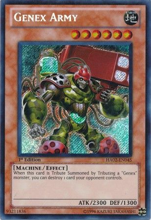 Genex Army HA02 EN045 Secret Rare 1st Edition Genex Army HA02 EN045 Secret Rare 1st Edition