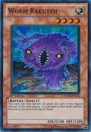 Worm Rakuyeh HA02 EN055 Super Rare 1st Edition Hidden Arsenal 2 HA02 1st Edition Singles Worm Rakuyeh HA02 EN055 Super Rare 1st Edition Hidden Arsenal 2 HA02 1st Edition Singles