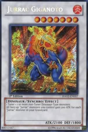 Jurrac Giganoto HA02 EN057 Secret Rare 1st Edition Hidden Arsenal 2 HA02 1st Edition Singles Jurrac Giganoto HA02 EN057 Secret Rare 1st Edition Hidden Arsenal 2 HA02 1st Edition Singles