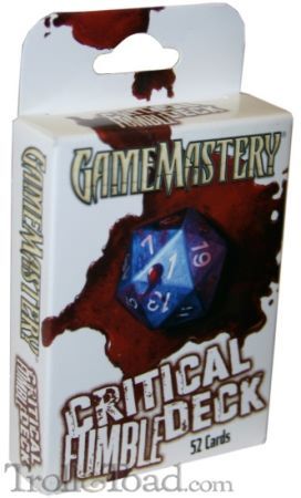 GameMastery Item Cards Critical Fumble Deck PFRPG PZO3004 S Pathfinder Roleplaying Game GameMastery Item Cards Critical Fumble Deck PFRPG PZO3004 S Pathfinder Roleplaying Game