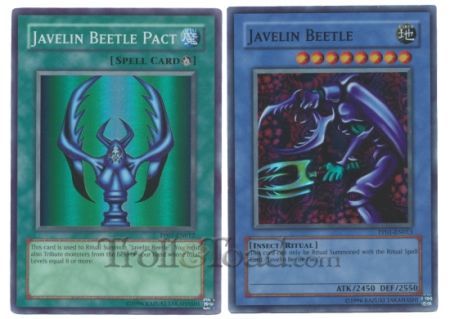 Yugioh Card Javelin Beetle & Javelin Beetle Pact Combo (Yugioh)