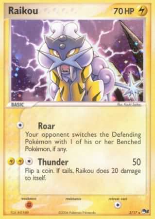  Pokemon - Raikou (55/162) - XY Breakthrough - Holo : Toys &  Games