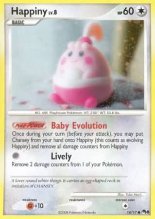 Happiny Promo 14/17 Holo Pokémon Card 
