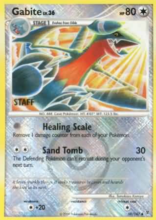 Gabite 59 147 Staff League Promo Pokemon Championship League Organized Play Promos Gabite 59 147 Staff League Promo Pokemon Championship League Organized Play Promos