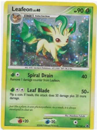 Leafeon - 24/100 - Holo Rare Forest Force Theme Deck Exclusive - Pokemon  Singles » Diamond & Pearl: Majestic Dawn - Pink Bunny Games LLC