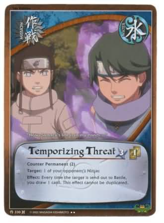 Temporizing Threat 330 Rare Naruto CCG Promos Temporizing Threat 330 Rare Naruto CCG Promos