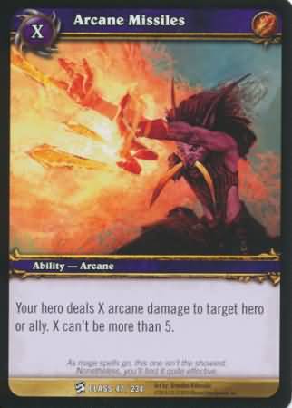 Arcane Missiles 47 234 Common WoW Class Starter Decks 2010 Arcane Missiles 47 234 Common WoW Class Starter Decks 2010