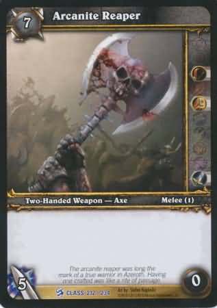Arcanite Reaper 212 234 Rare WoW Class Starter Decks 2010 Arcanite Reaper 212 234 Rare WoW Class Starter Decks 2010