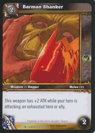 Barman Shanker 214 234 Uncommon WoW Class Starter Decks 2010 Barman Shanker 214 234 Uncommon WoW Class Starter Decks 2010