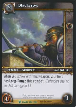 Blackcrow 215 234 Uncommon WoW Class Starter Decks 2010 Blackcrow 215 234 Uncommon WoW Class Starter Decks 2010