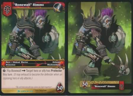 Bonewall Simms 18 234 Uncommon WoW Class Starter Decks 2010 Bonewall Simms 18 234 Uncommon WoW Class Starter Decks 2010