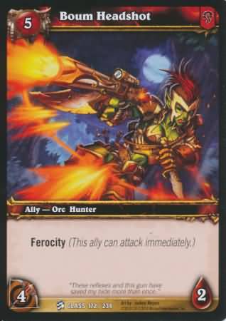 Boum Headshot 172 234 Common WoW Class Starter Decks 2010 Boum Headshot 172 234 Common WoW Class Starter Decks 2010