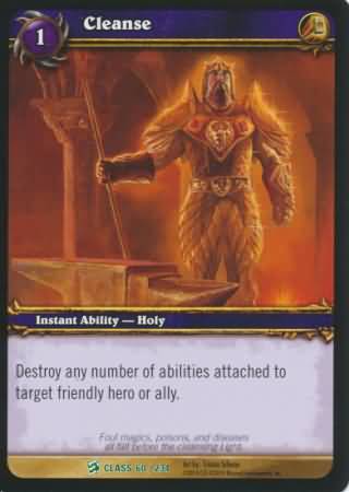 Cleanse 60 234 Uncommon WoW Class Starter Decks 2010 Cleanse 60 234 Uncommon WoW Class Starter Decks 2010