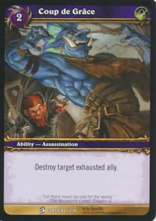 Coup De Grace 82 234 Common WoW Class Starter Decks 2010 Coup De Grace 82 234 Common WoW Class Starter Decks 2010