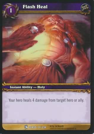 Flash Heal 71 234 Common WoW Class Starter Decks 2010 Flash Heal 71 234 Common WoW Class Starter Decks 2010