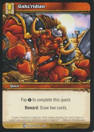 Gahz ridian 227 234 Common WoW Class Starter Decks 2010 Gahz ridian 227 234 Common WoW Class Starter Decks 2010