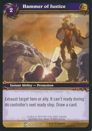 Hammer of Justice 62 234 Common WoW Class Starter Decks 2010 Hammer of Justice 62 234 Common WoW Class Starter Decks 2010