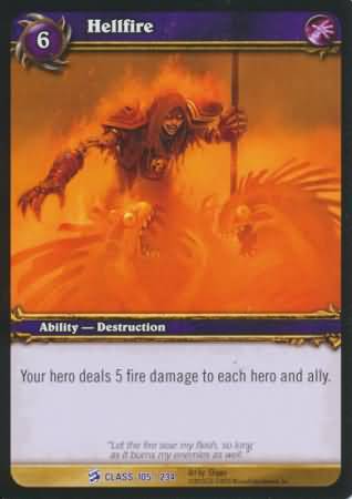 Hellfire 105 234 Rare WoW Class Starter Decks 2010 Hellfire 105 234 Rare WoW Class Starter Decks 2010