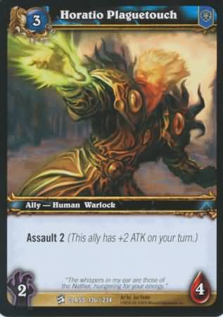 Horatio Plaguetouch 136 234 Common WoW Class Starter Decks 2010 Horatio Plaguetouch 136 234 Common WoW Class Starter Decks 2010