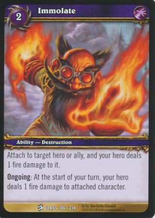 Immolate 106 234 Common WoW Class Starter Decks 2010 Immolate 106 234 Common WoW Class Starter Decks 2010
