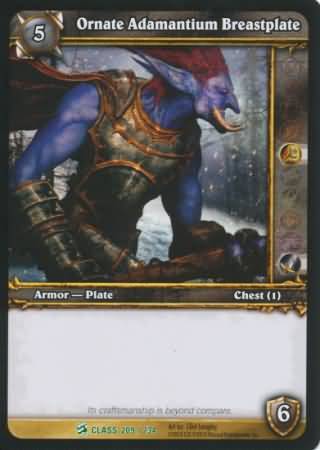 Ornate Adamantium Breastplate 209 234 Uncommon WoW Class Starter Decks 2010 Ornate Adamantium Breastplate 209 234 Uncommon WoW Class Starter Decks 2010