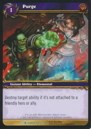 Purge 101 234 Uncommon WoW Class Starter Decks 2010 Purge 101 234 Uncommon WoW Class Starter Decks 2010