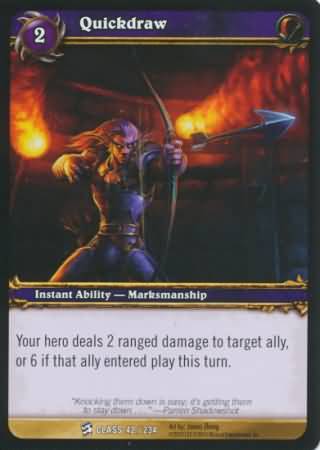 Quickdraw 42 234 Common WoW Class Starter Decks 2010 Quickdraw 42 234 Common WoW Class Starter Decks 2010