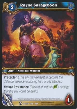 Rayne Savageboon 153 234 Common WoW Class Starter Decks 2010 Rayne Savageboon 153 234 Common WoW Class Starter Decks 2010