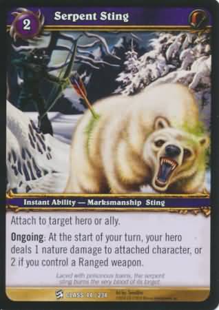 Serpent Sting 44 234 Common WoW Class Starter Decks 2010 Serpent Sting 44 234 Common WoW Class Starter Decks 2010