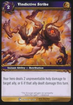 Vindictive Strike 66 234 Common WoW Class Starter Decks 2010 Vindictive Strike 66 234 Common WoW Class Starter Decks 2010
